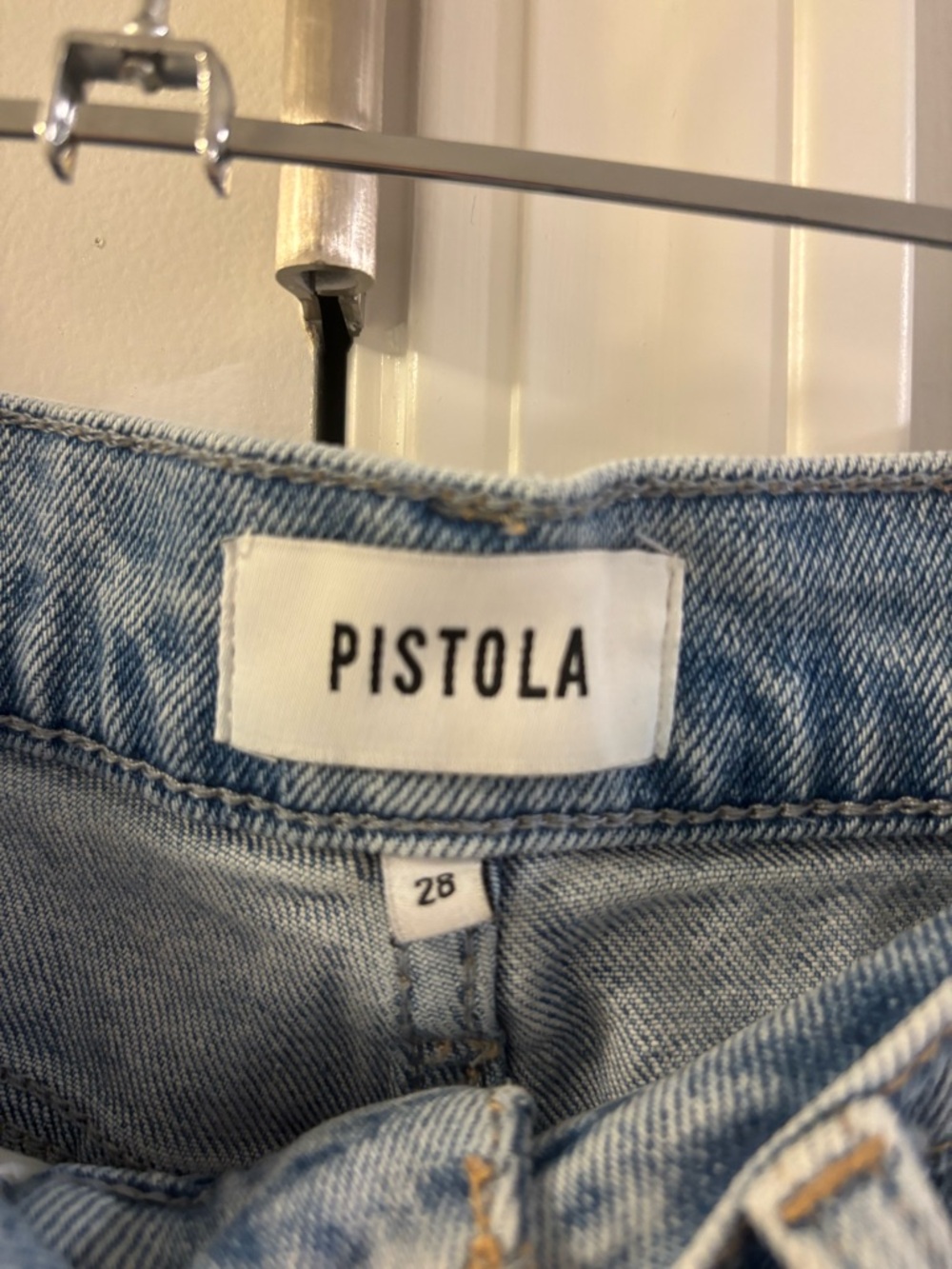 Pistola Lana Crop Wide Leg Jeans in Snowcat  - OBO - Picture 9 of 10